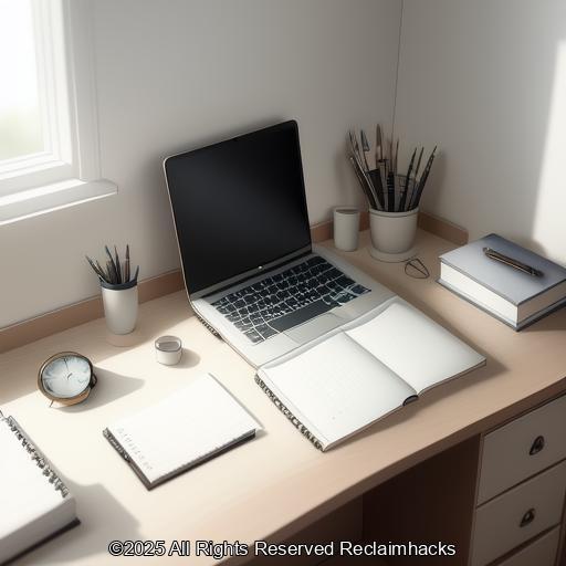 Minimalist workspace ready for focus